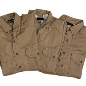 Workrite Benchmark Flame Resistant FR Shirt 42R Indura Westex Fabric 3 Pack